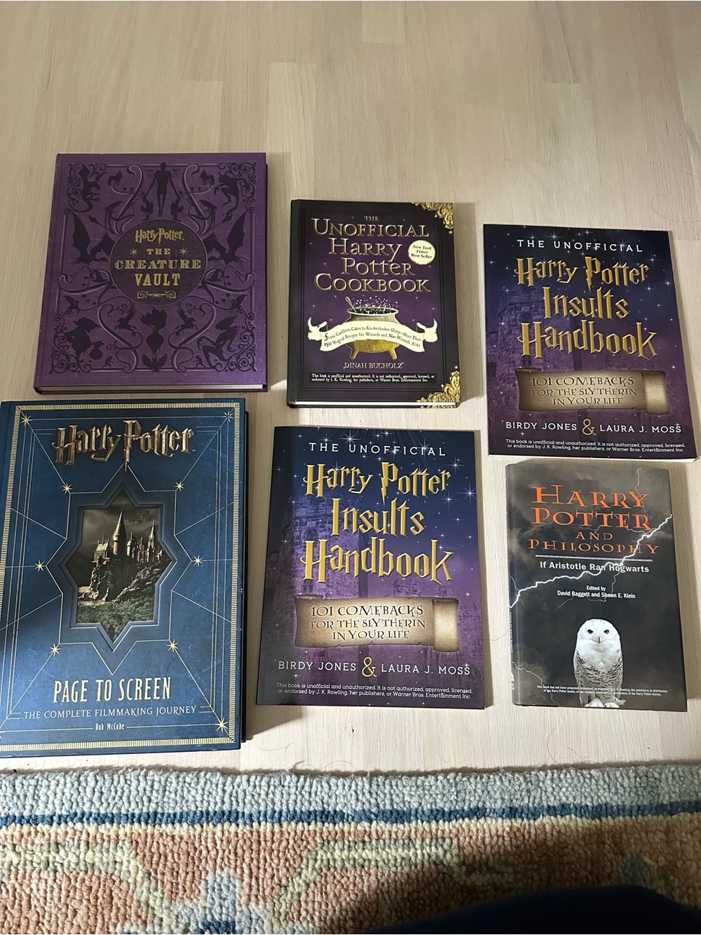 Harry Potter Book Lot - Purple & Blue Covers